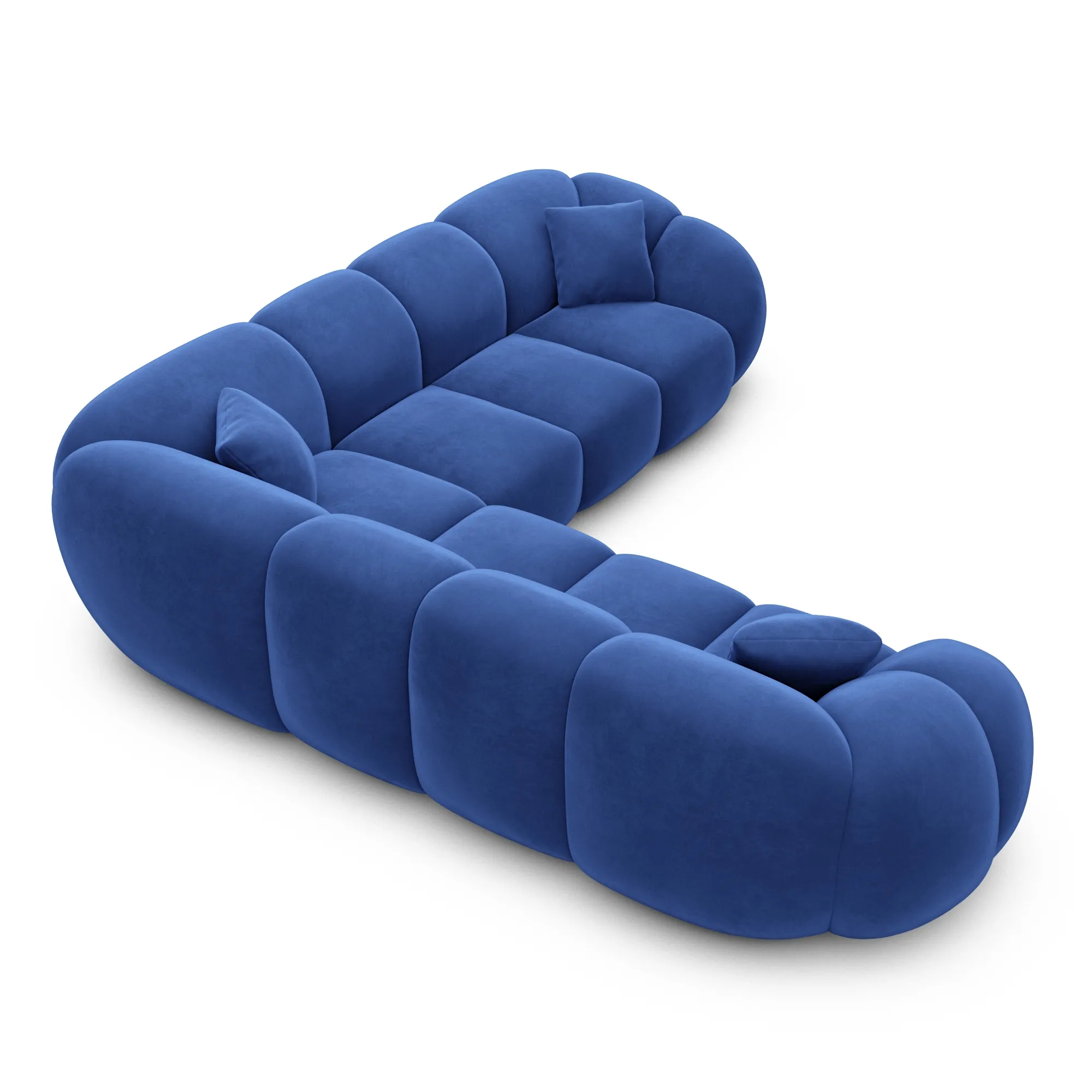 Samtstoff Ecksofa Savira – Bild 18