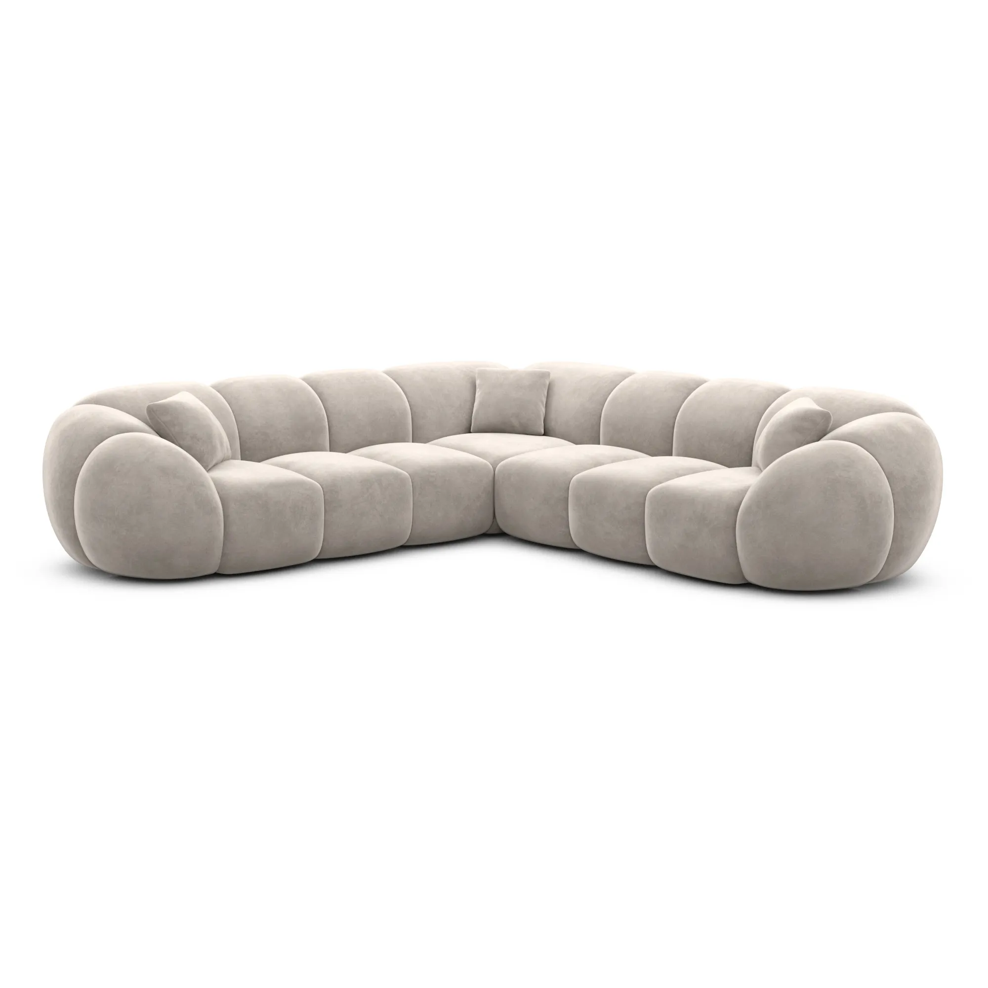 Samtstoff Ecksofa Savira – Bild 19