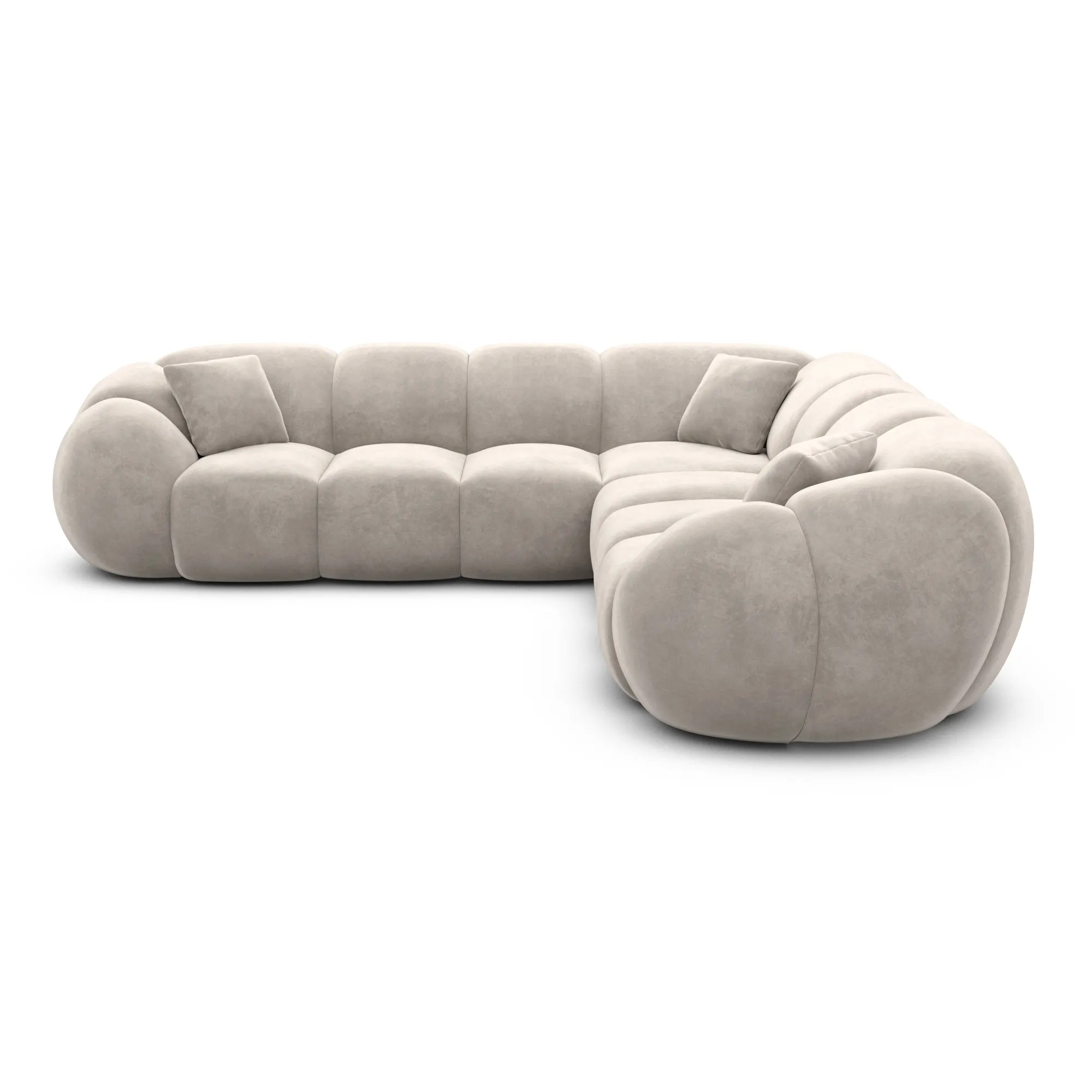 Samtstoff Ecksofa Savira – Bild 20