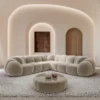 Samtstoff Ecksofa Savira – Bild 4