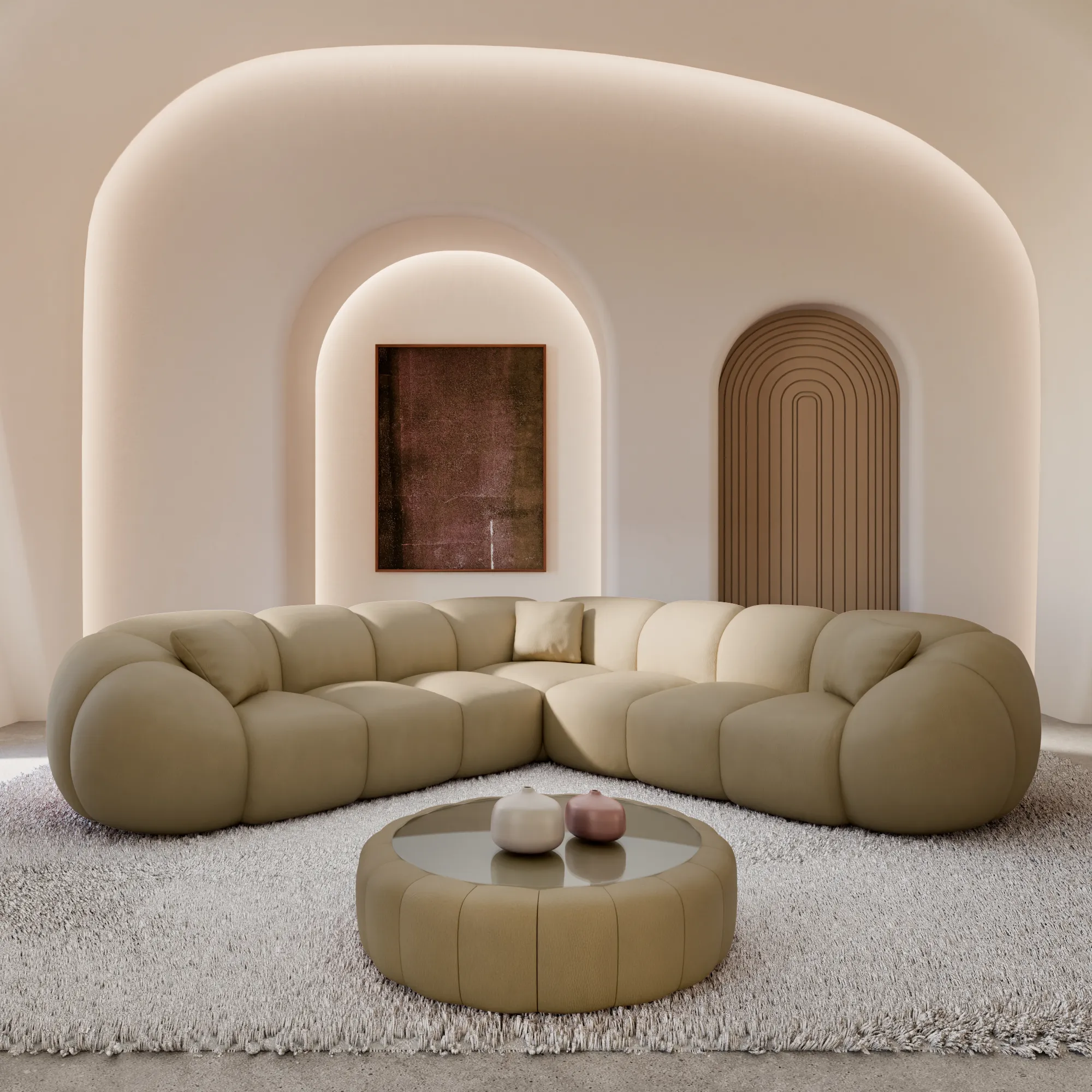 Echtleder Ecksofa Savira – Bild 3
