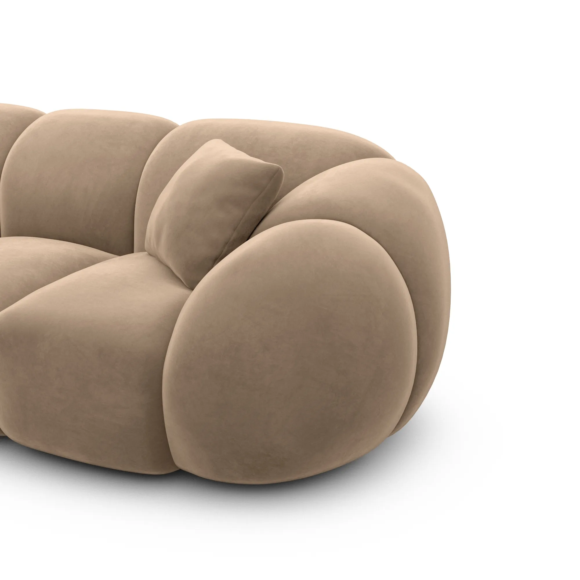 Samtstoff Ecksofa Savira – Bild 59
