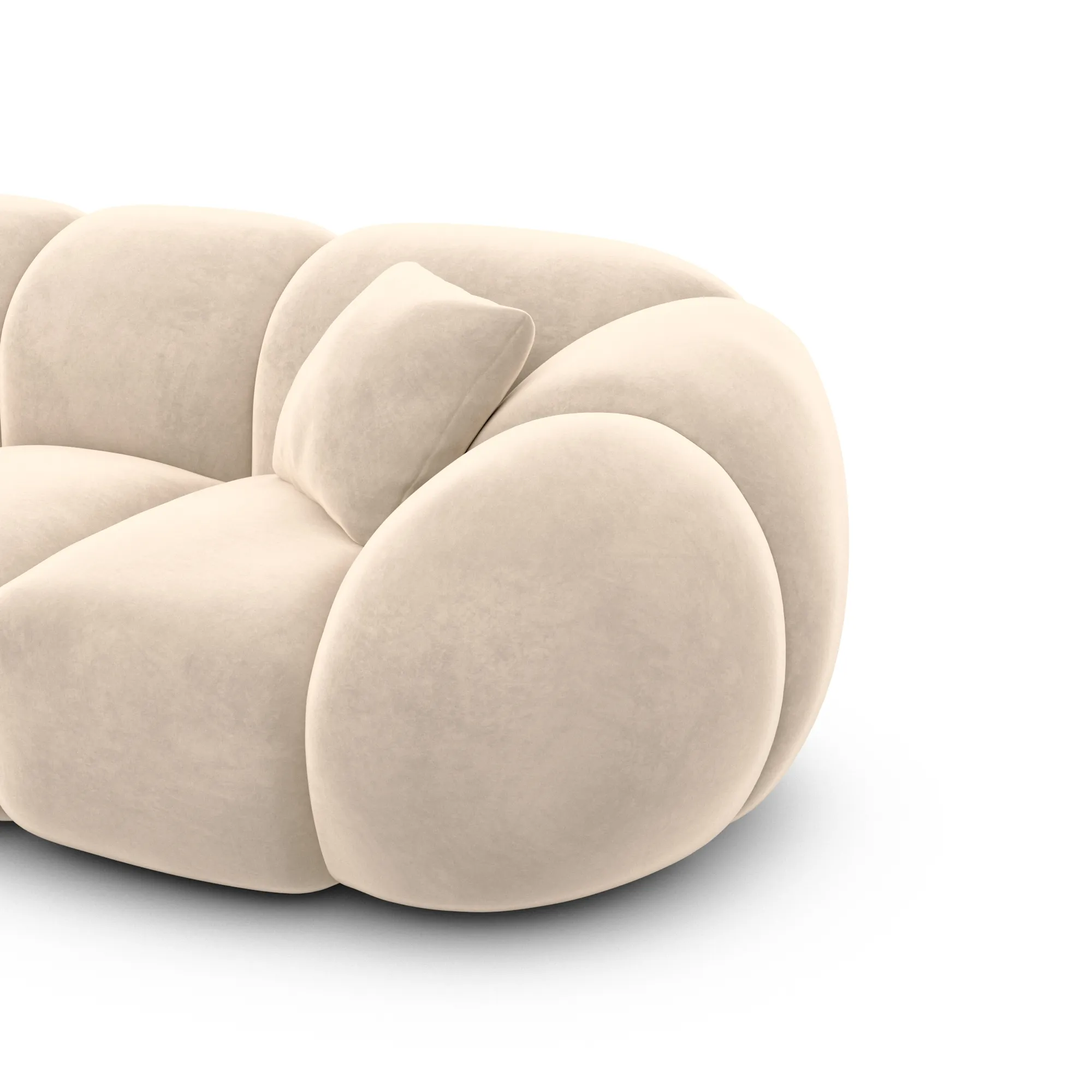Samtstoff Ecksofa Savira – Bild 60