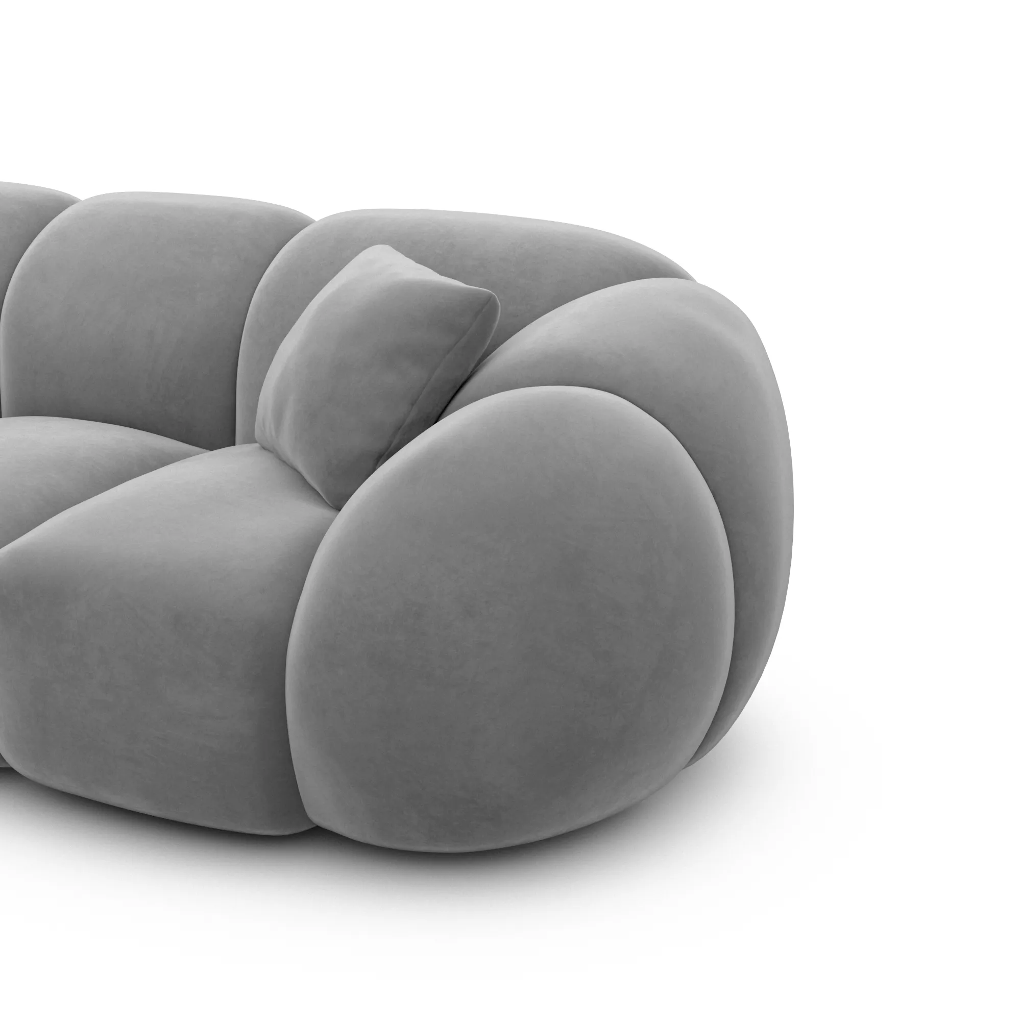 Samtstoff Ecksofa Savira – Bild 49