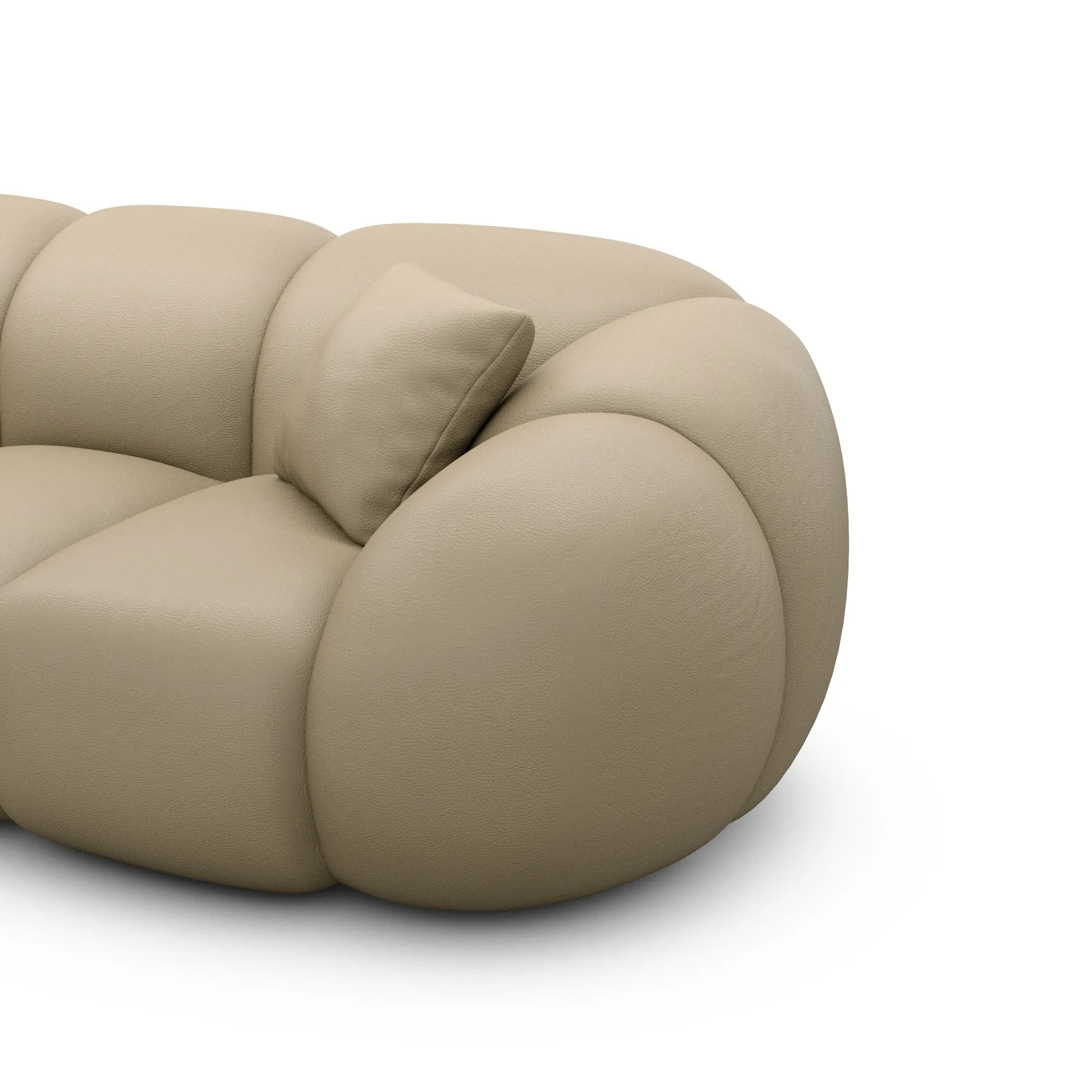 Echtleder L-Form Sofa Savira – Bild 72