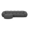 Bouclé L-Form Sofa Savira – Bild 11