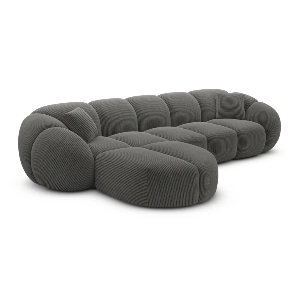 Cord L-Form Sofa Savira