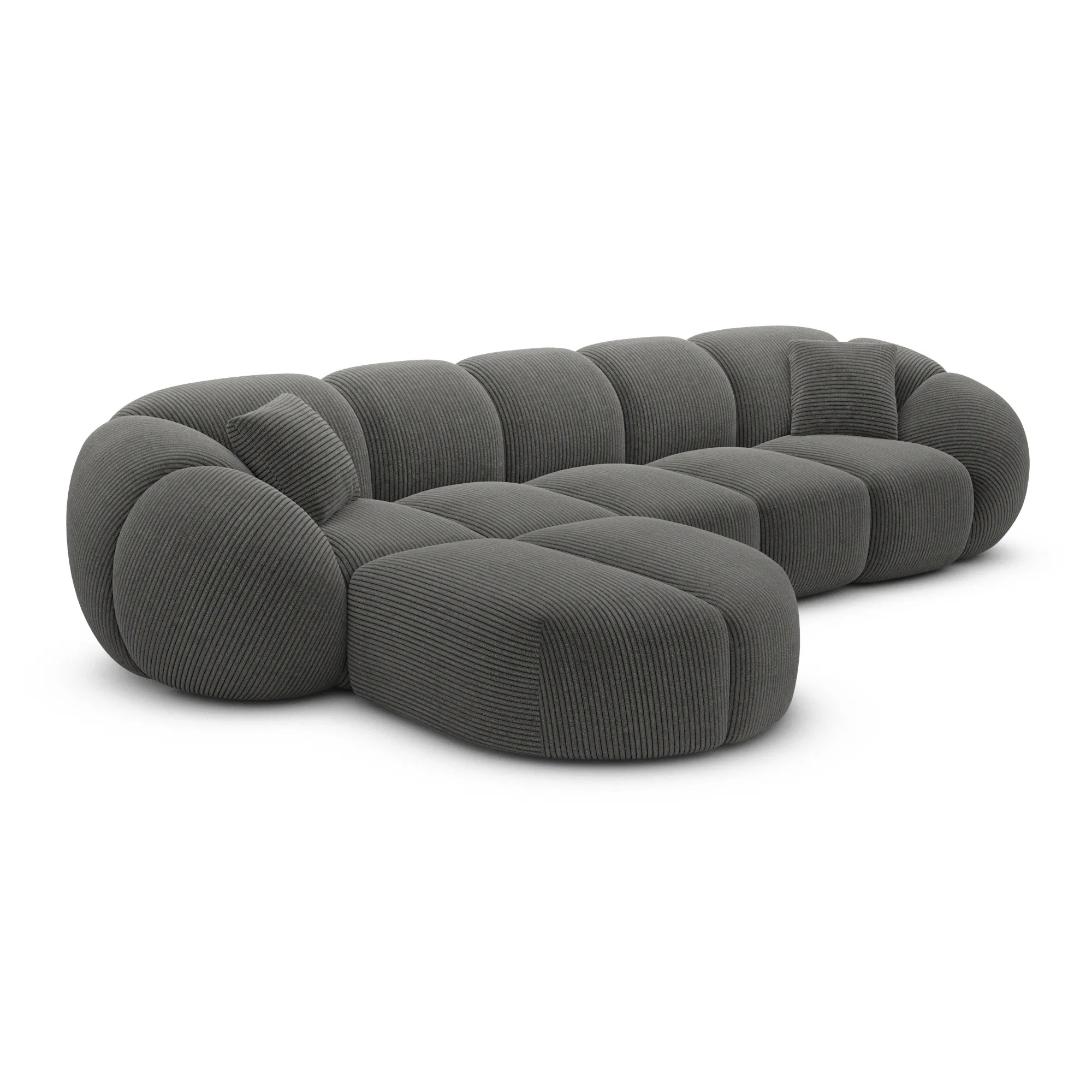 Cord L-Form Sofa Savira – Bild 9
