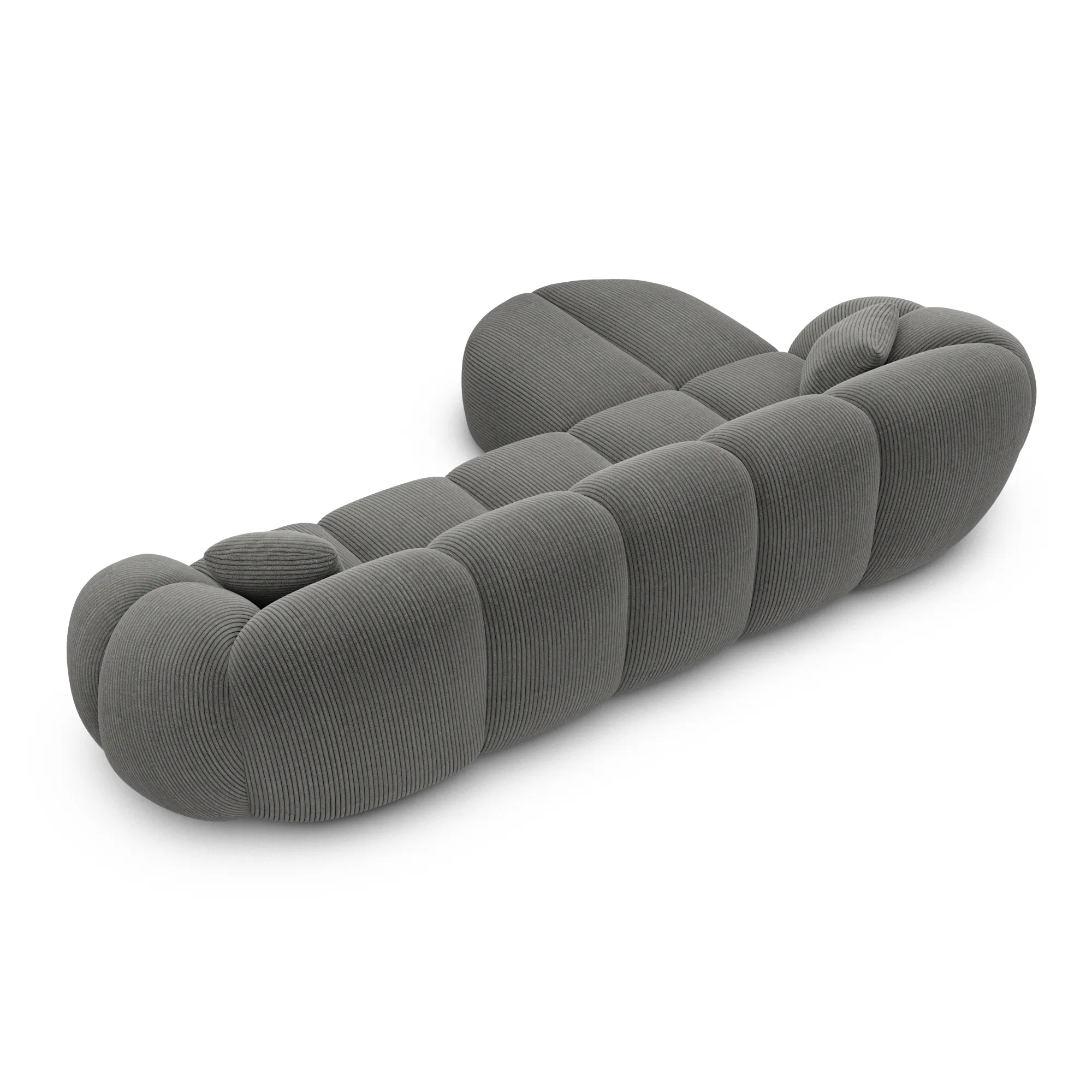 Cord L-Form Sofa Savira – Bild 11