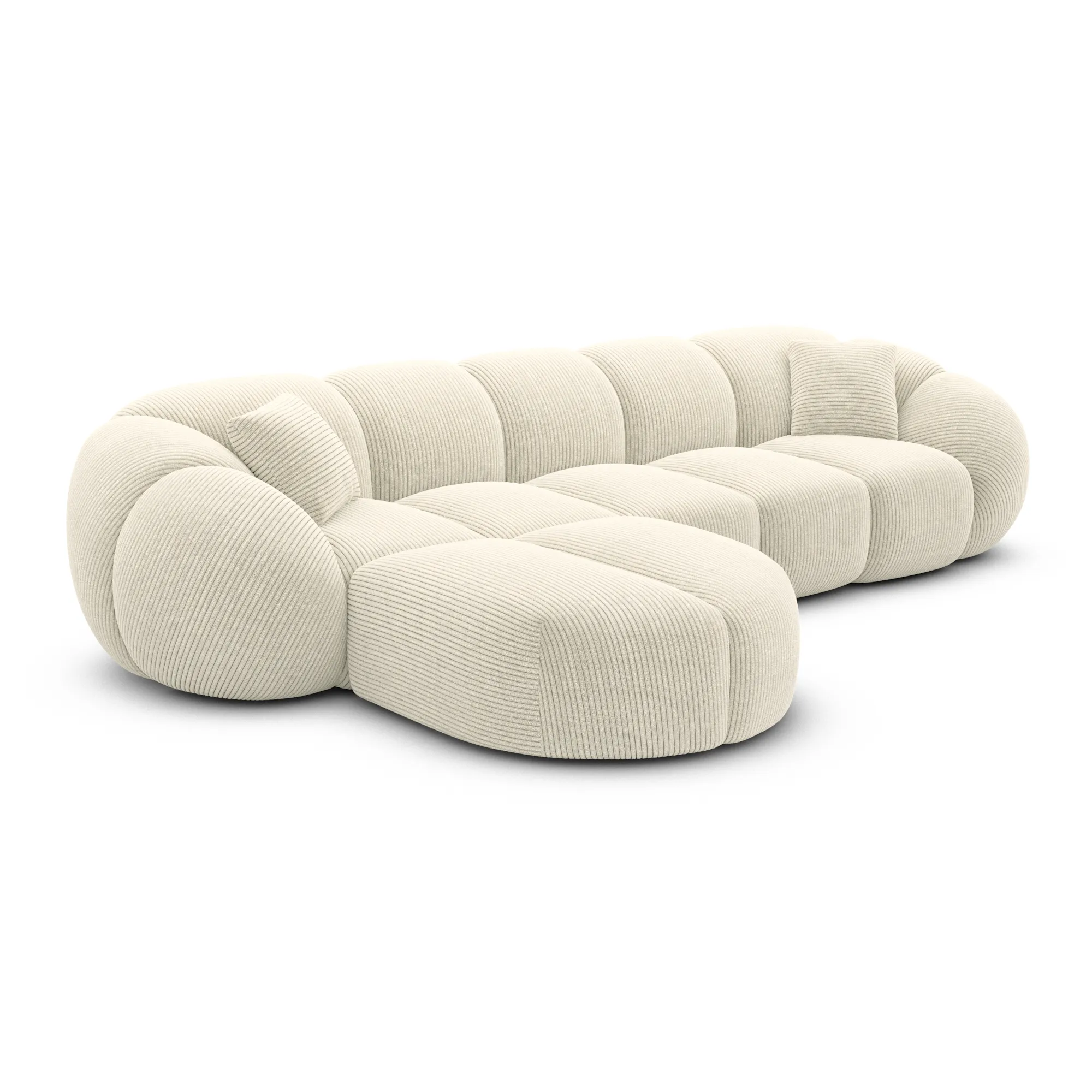 Cord L-Form Sofa Savira – Bild 12