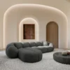 Strukturstoff L-Form Sofa Savira – Bild 5