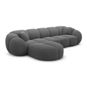 Strukturstoff L-Form Sofa Savira