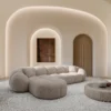 Strukturstoff L-Form Sofa Savira – Bild 6