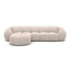 Strukturstoff L-Form Sofa Savira – Bild 49