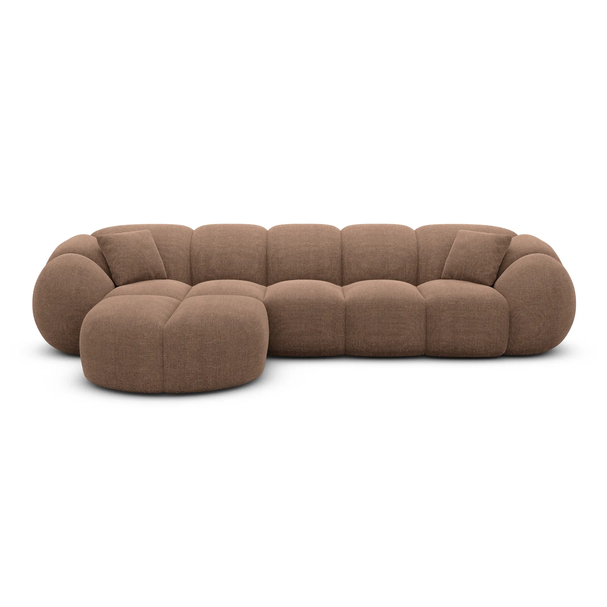 Strukturstoff L-Form Sofa Savira – Bild 55