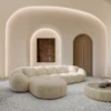 Strukturstoff L-Form Sofa Savira – Bild 9