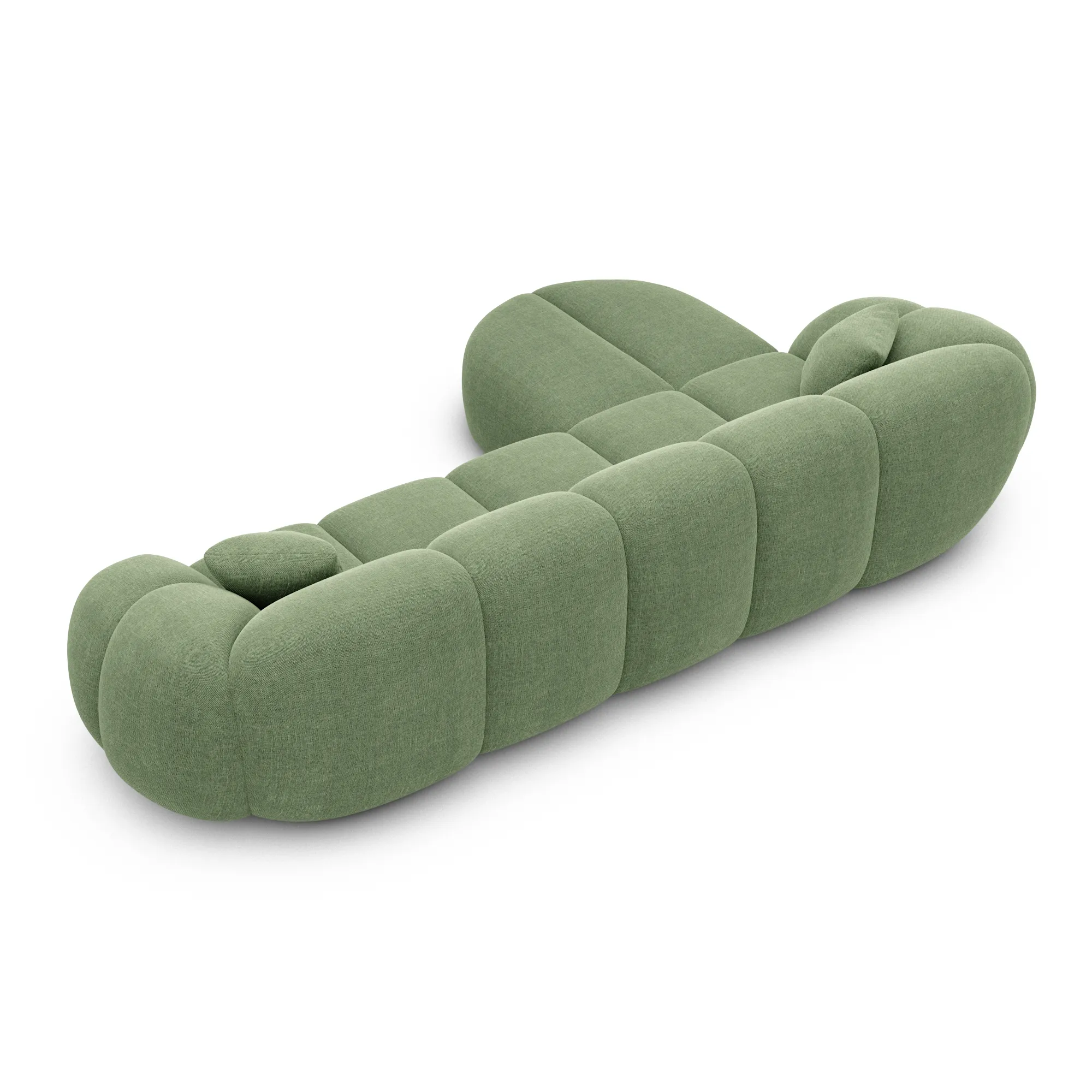 Strukturstoff L-Form Sofa Savira – Bild 65