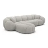 Strukturstoff L-Form Sofa Savira – Bild 69