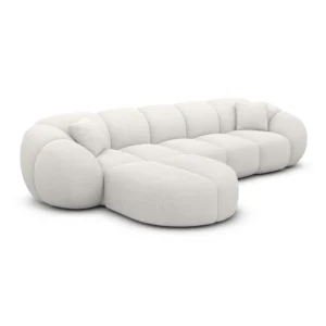 Strukturstoff L-Form Sofa Savira