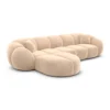 Samtstoff L-Form Sofa Savira – Bild 88