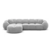 Samtstoff L-Form Sofa Savira – Bild 35