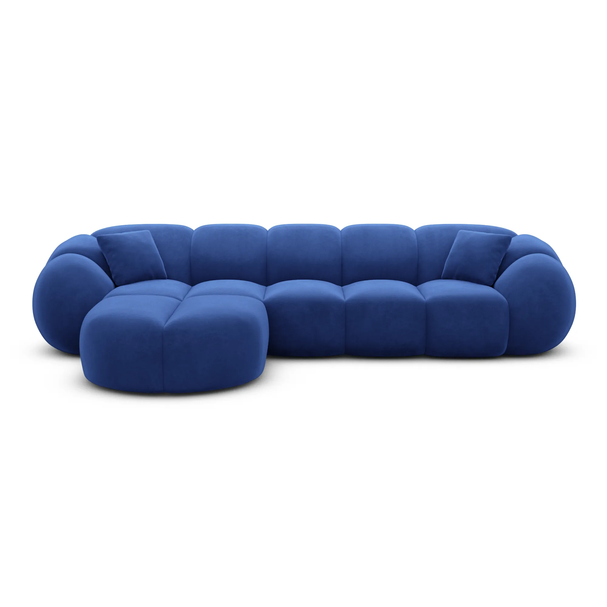 Samtstoff L-Form Sofa Savira – Bild 44