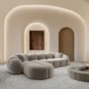 Samtstoff L-Form Sofa Savira – Bild 22