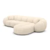 Strukturstoff L-Form Sofa Savira – Bild 27