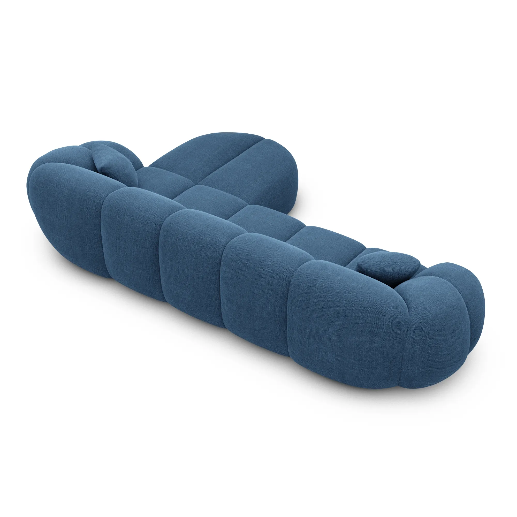 Strukturstoff L-Form Sofa Savira – Bild 32