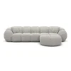 Strukturstoff L-Form Sofa Savira – Bild 40