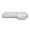 Strukturstoff L-Form Sofa Savira – Bild 43