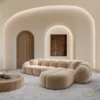 Samtstoff L-Form Sofa Savira – Bild 24