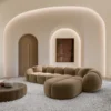 Samtstoff L-Form Sofa Savira – Bild 2