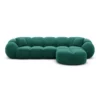 Samtstoff L-Form Sofa Savira – Bild 68