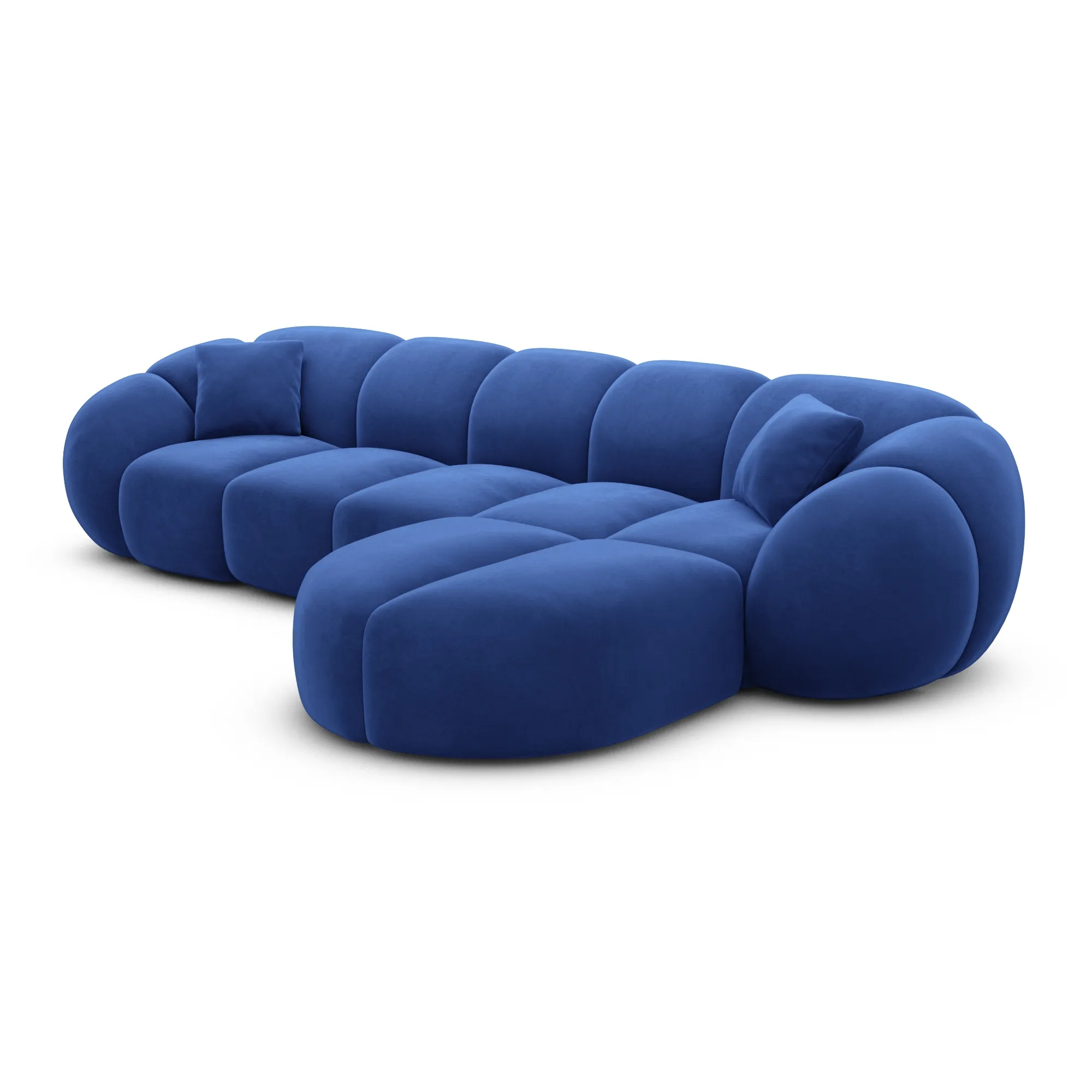 Samtstoff L-Form Sofa Savira – Bild 79
