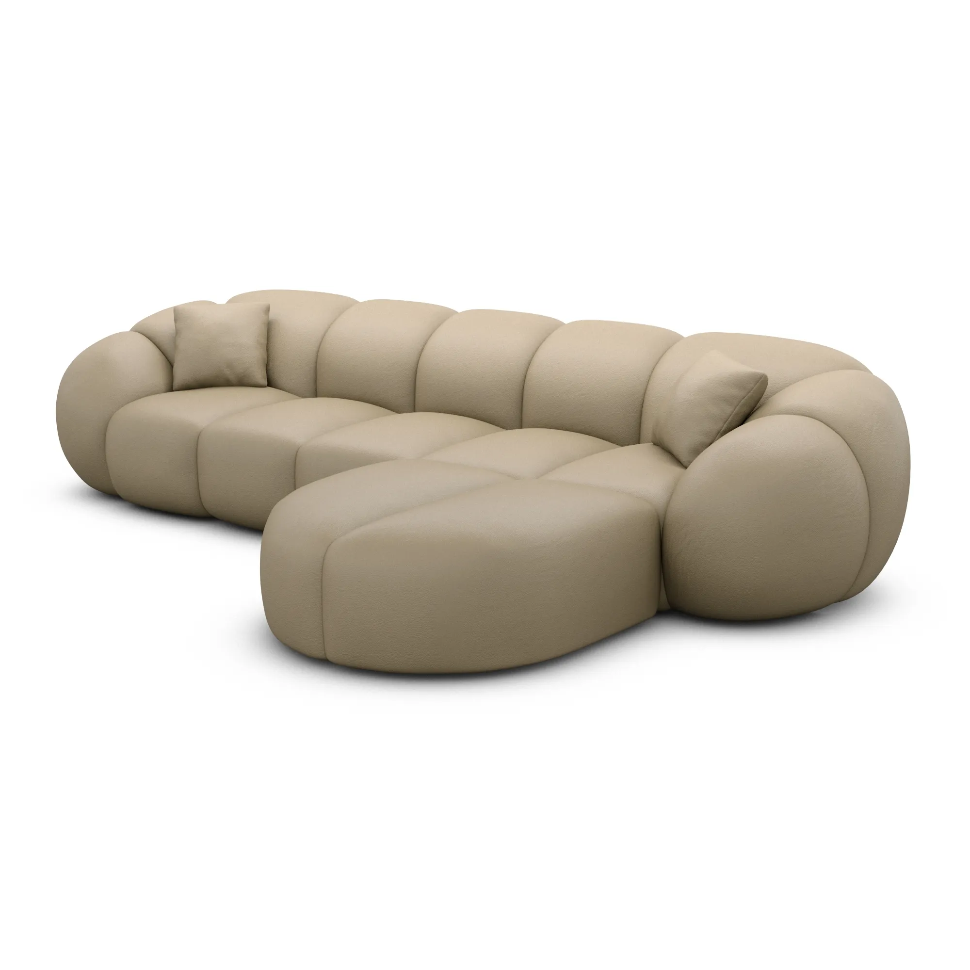 Echtleder L-Form Sofa Savira – Bild 38