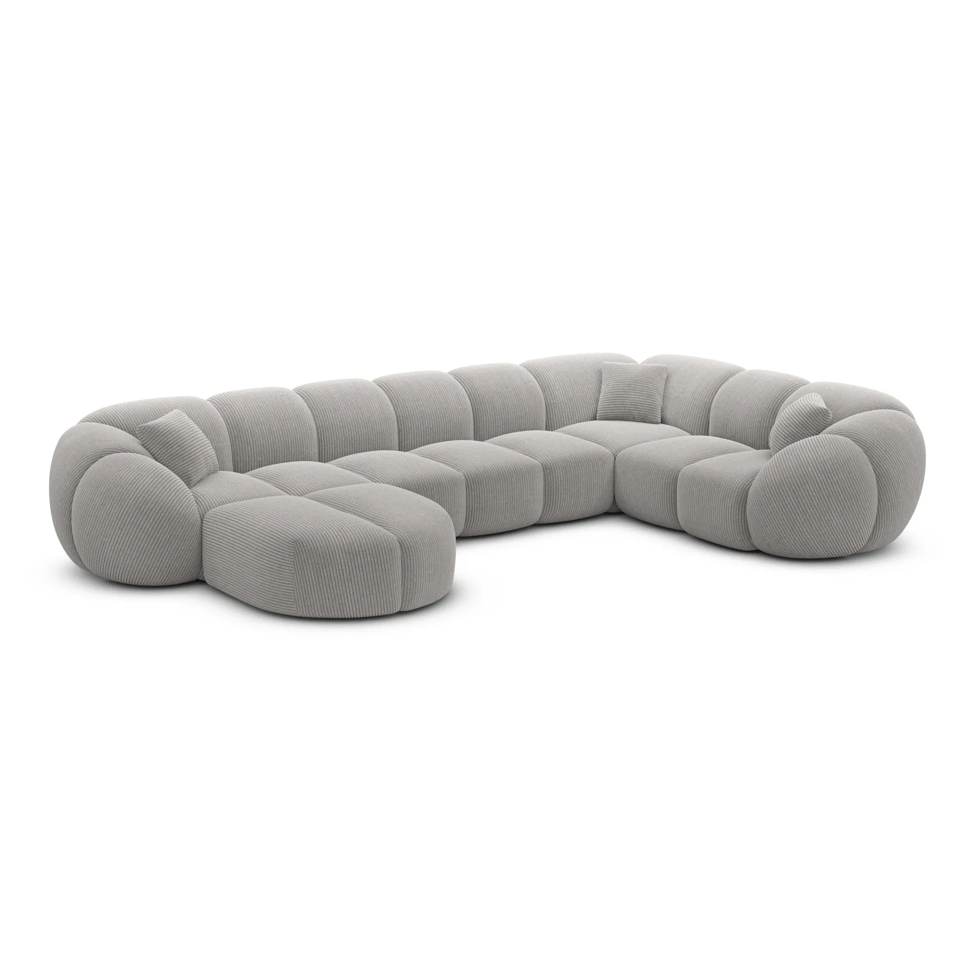 Cord U-Form XL Wohnlandschaft Savira – Bild 15