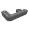 Strukturstoff U-Form XL Wohnlandschaft Savira – Bild 23