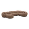 Strukturstoff U-Form XL Wohnlandschaft Savira – Bild 30