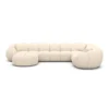 Strukturstoff U-Form XL Wohnlandschaft Savira – Bild 34