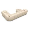 Echtleder U-Form XL Wohnlandschaft Savira – Bild 31