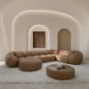 Echtleder U-Form XL Wohnlandschaft Savira – Bild 11