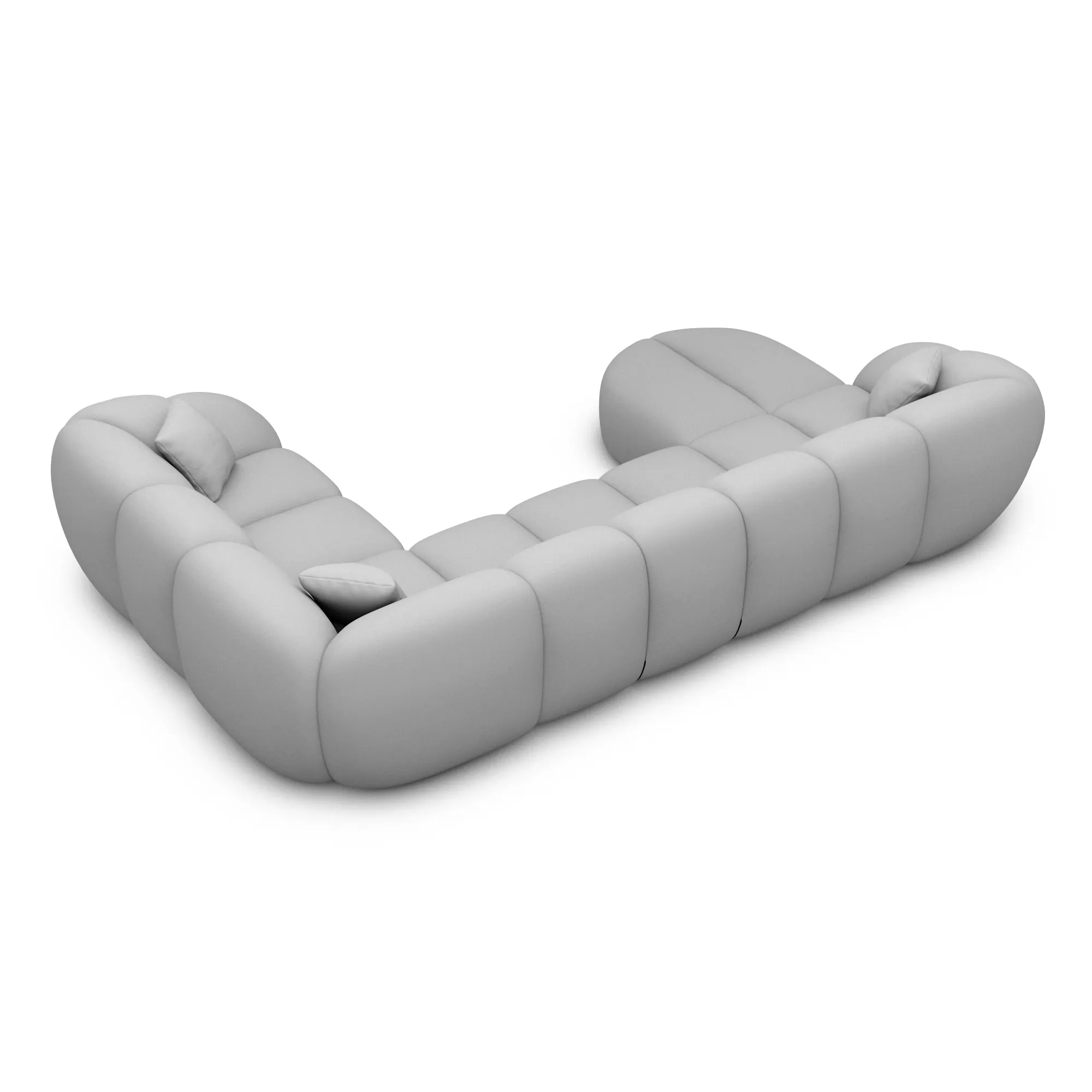 Echtleder U-Form XL Wohnlandschaft Savira – Bild 49