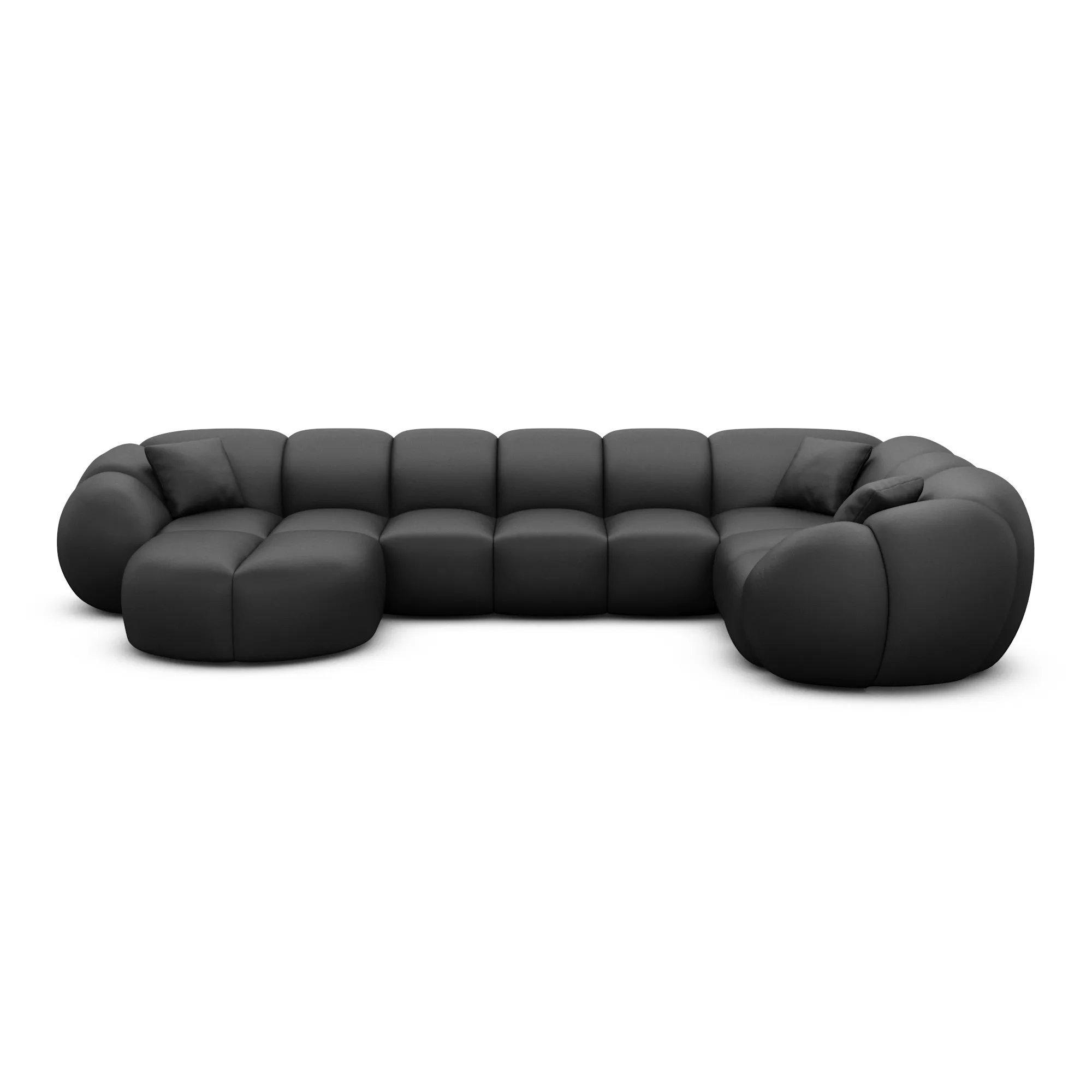 Kunstleder U-Form XL Wohnlandschaft Savira – Bild 51
