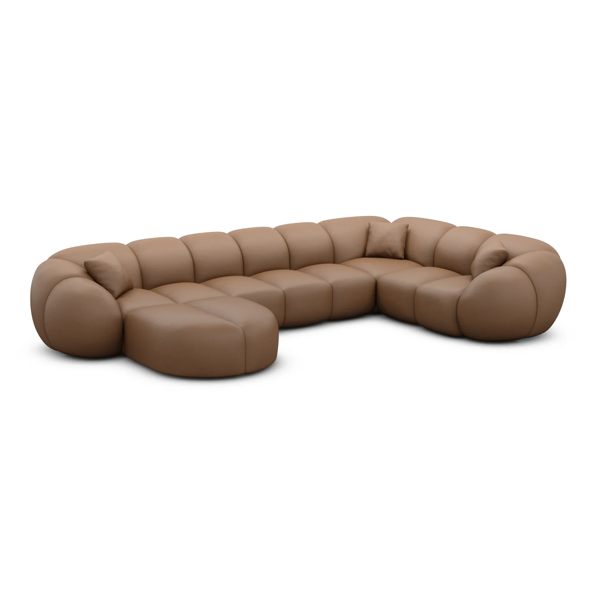 Kunstleder U-Form XL Wohnlandschaft Savira – Bild 53
