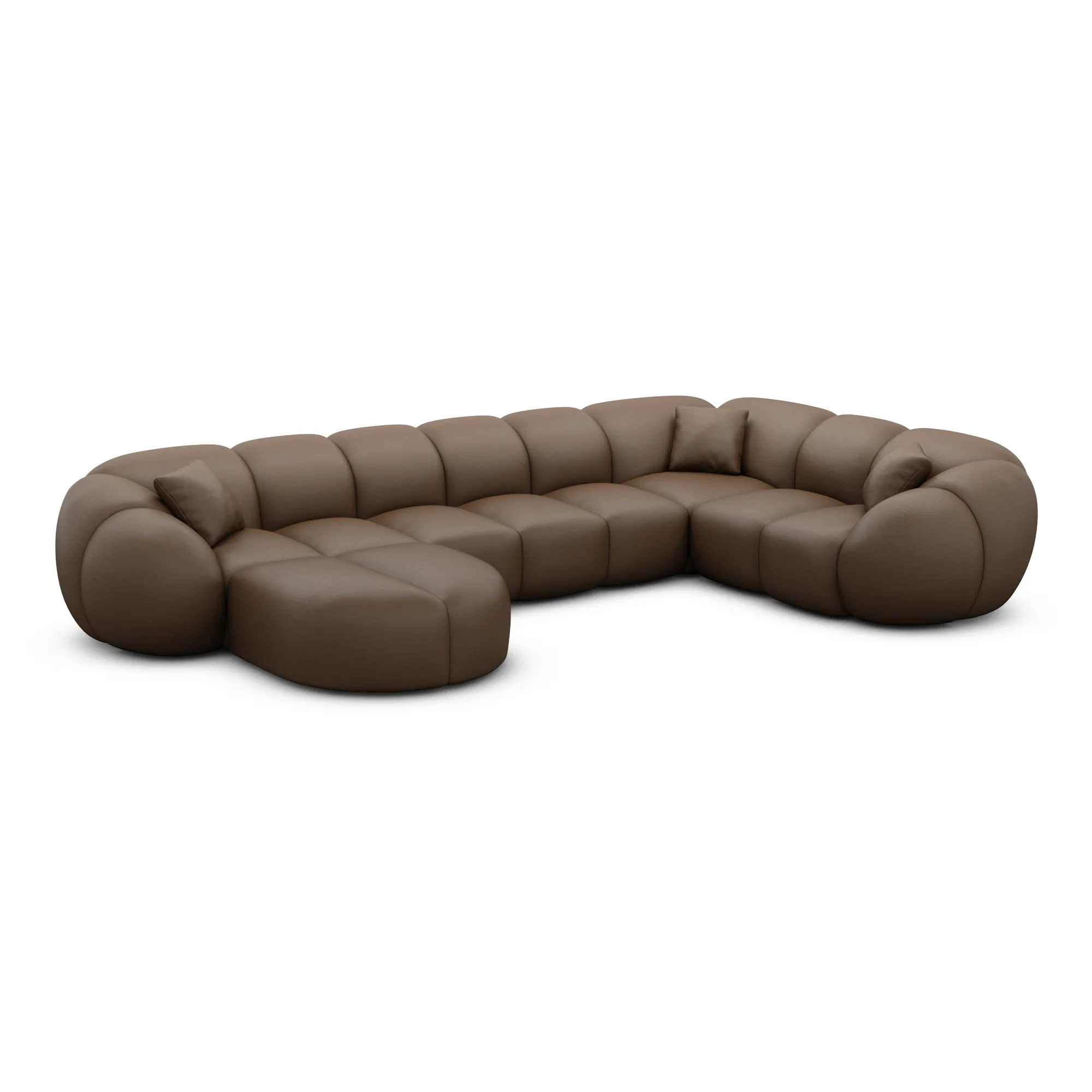 Kunstleder U-Form XL Wohnlandschaft Savira – Bild 59