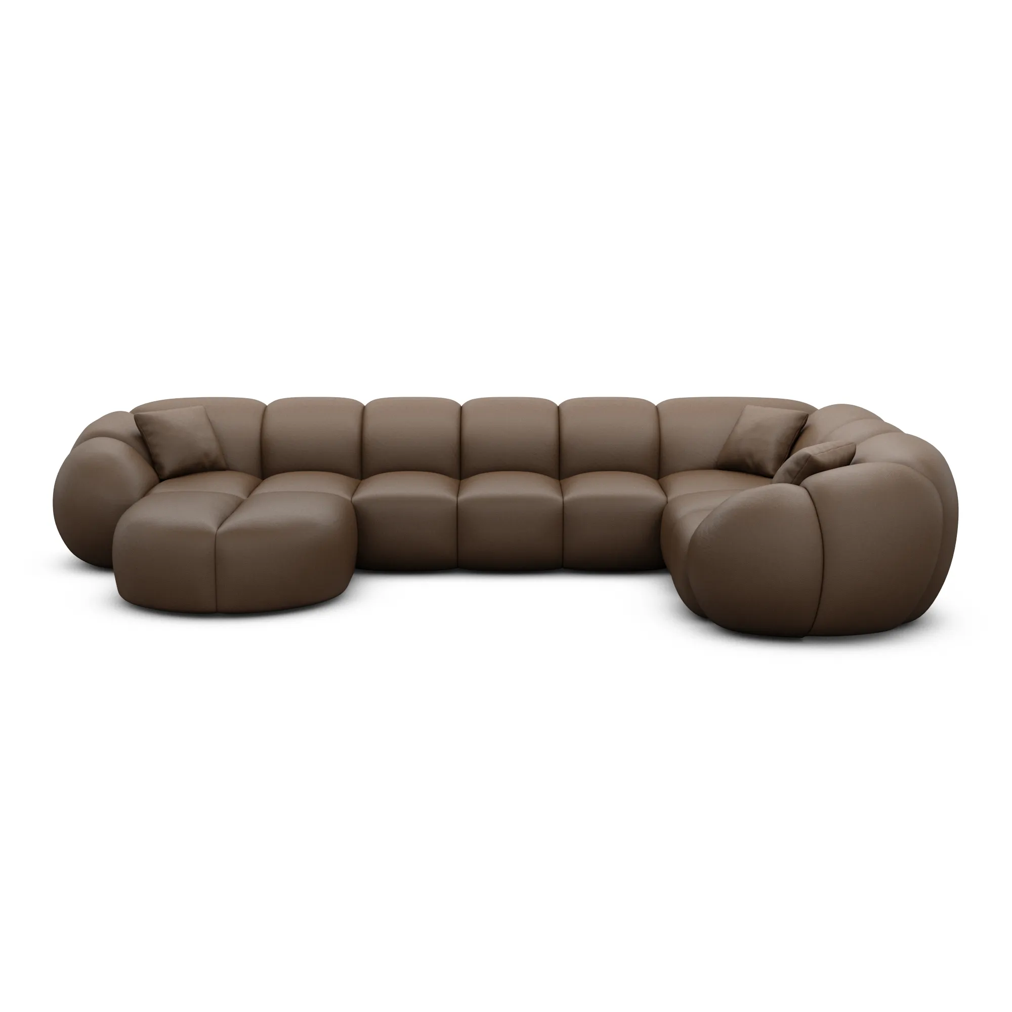Kunstleder U-Form XL Wohnlandschaft Savira – Bild 60