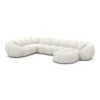 Bouclé U-Form XL Wohnlandschaft Savira – Bild 7