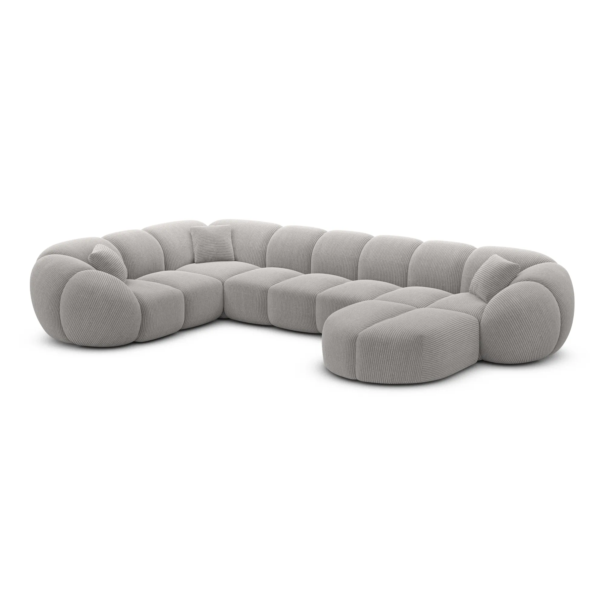 Cord U-Form XL Wohnlandschaft Savira – Bild 27