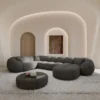 Strukturstoff U-Form XL Wohnlandschaft Savira – Bild 7